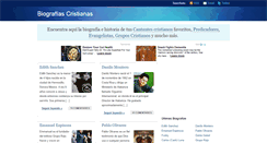Desktop Screenshot of biografiascristianas.com